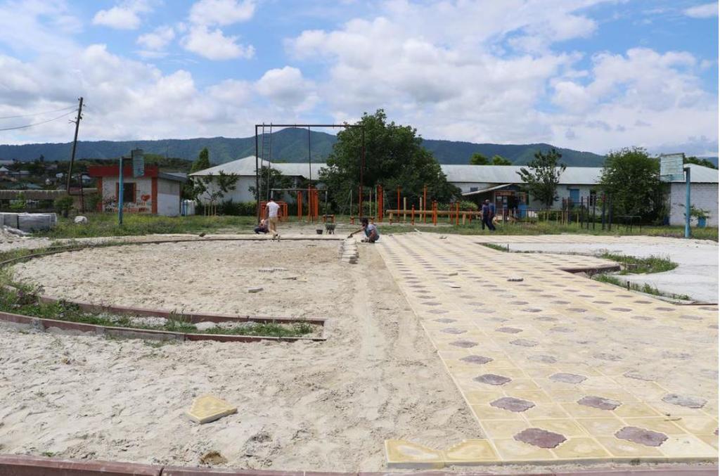 В Кайтагском районе идет реализация проекта «Формирование комфортной городской среды»