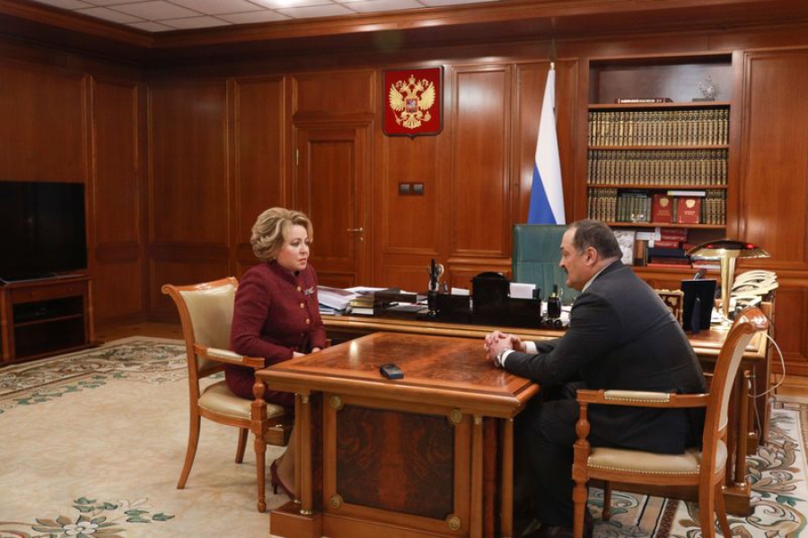 Сергей Меликов встретился со Спикером СФ РФ Валентиной Матвиенко