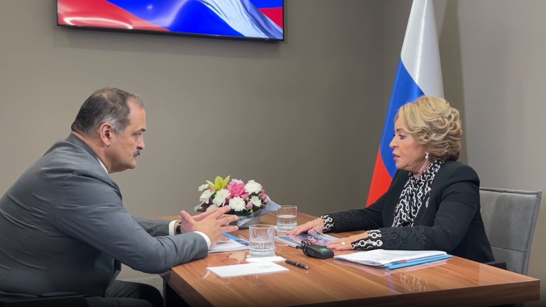 Валентина Матвиенко и Сергей Меликов обсудили вопросы социально-экономического развития Дагестана