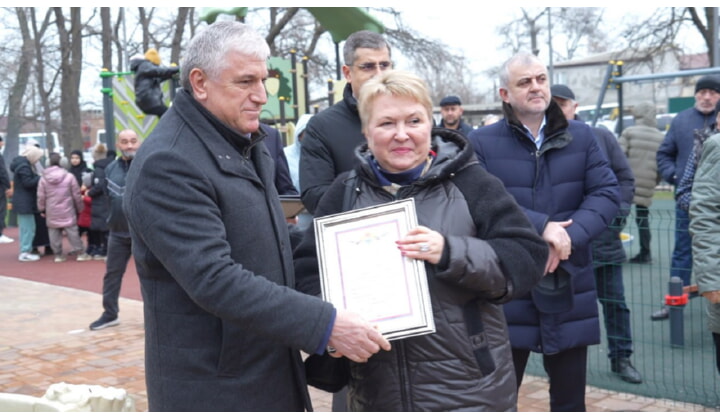 В Махачкале состоялось открытие сквера на улице Громова