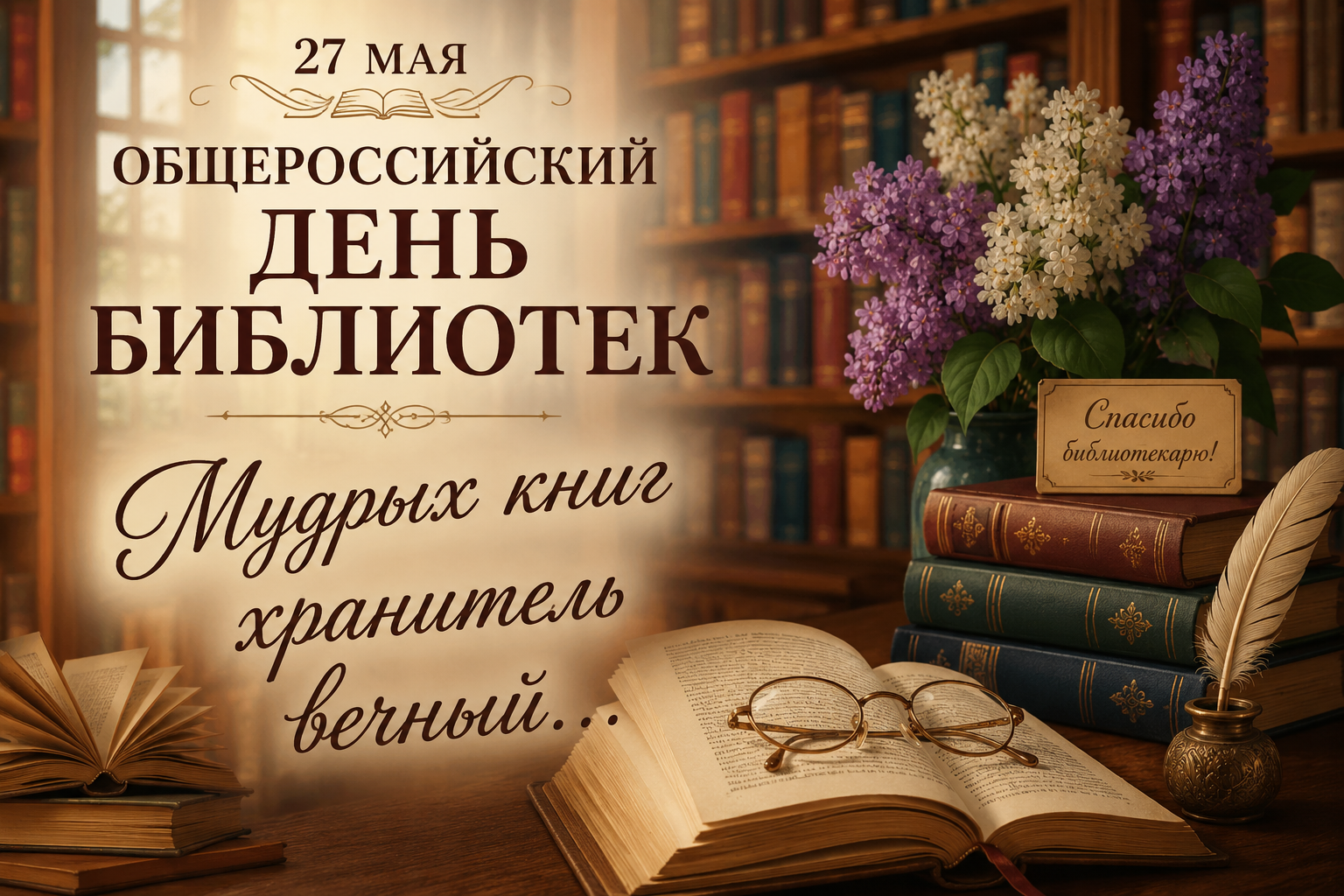 Общероссийский день библиотек — праздник хранителей знаний и культуры