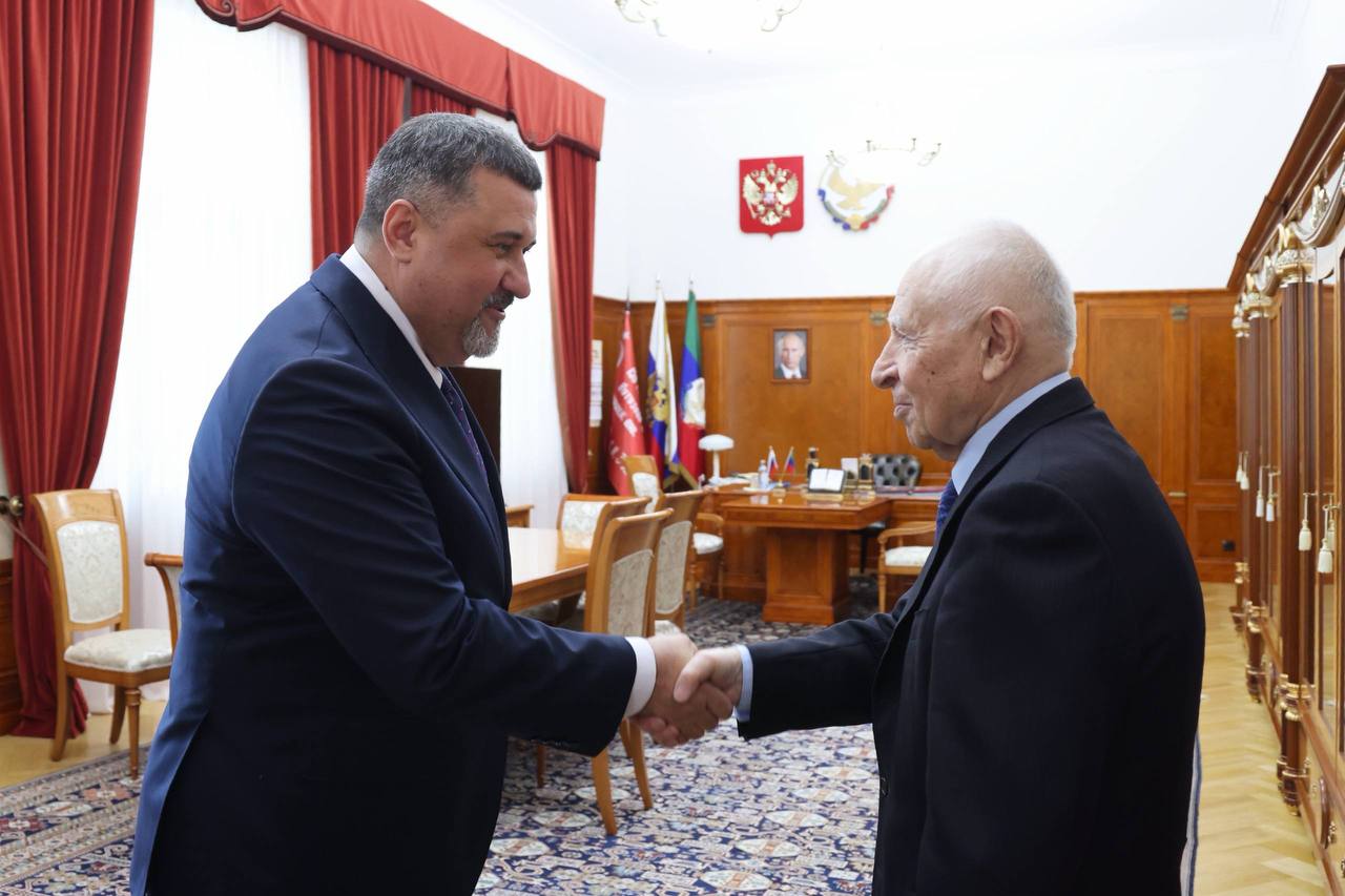 Врио Главы Республики Дагестан Федор Щукин встретился с первым президентом республики Муху Алиевым