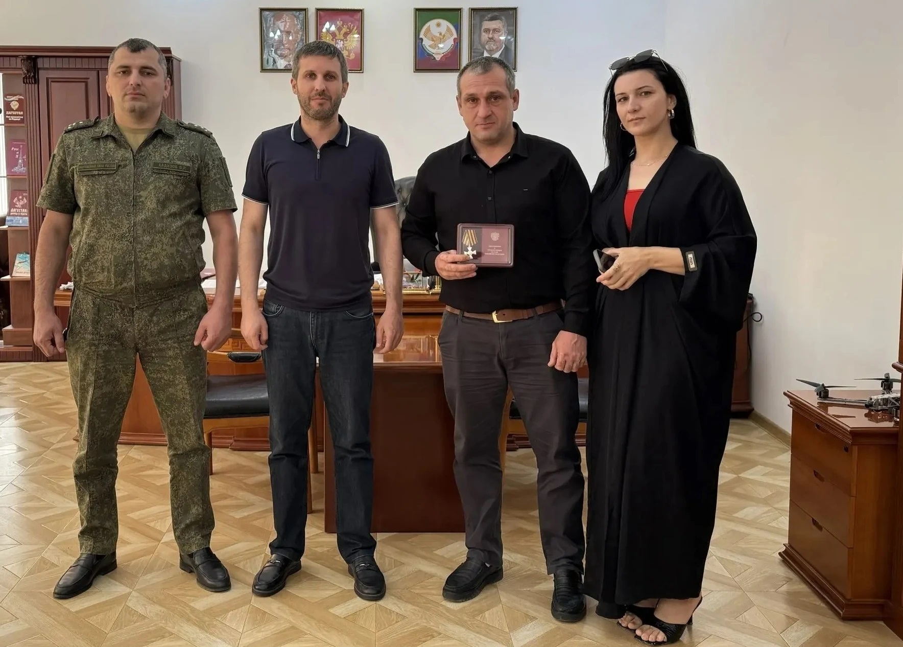 Участник СВО из Тарумовского района награжден Георгиевским крестом IV степени