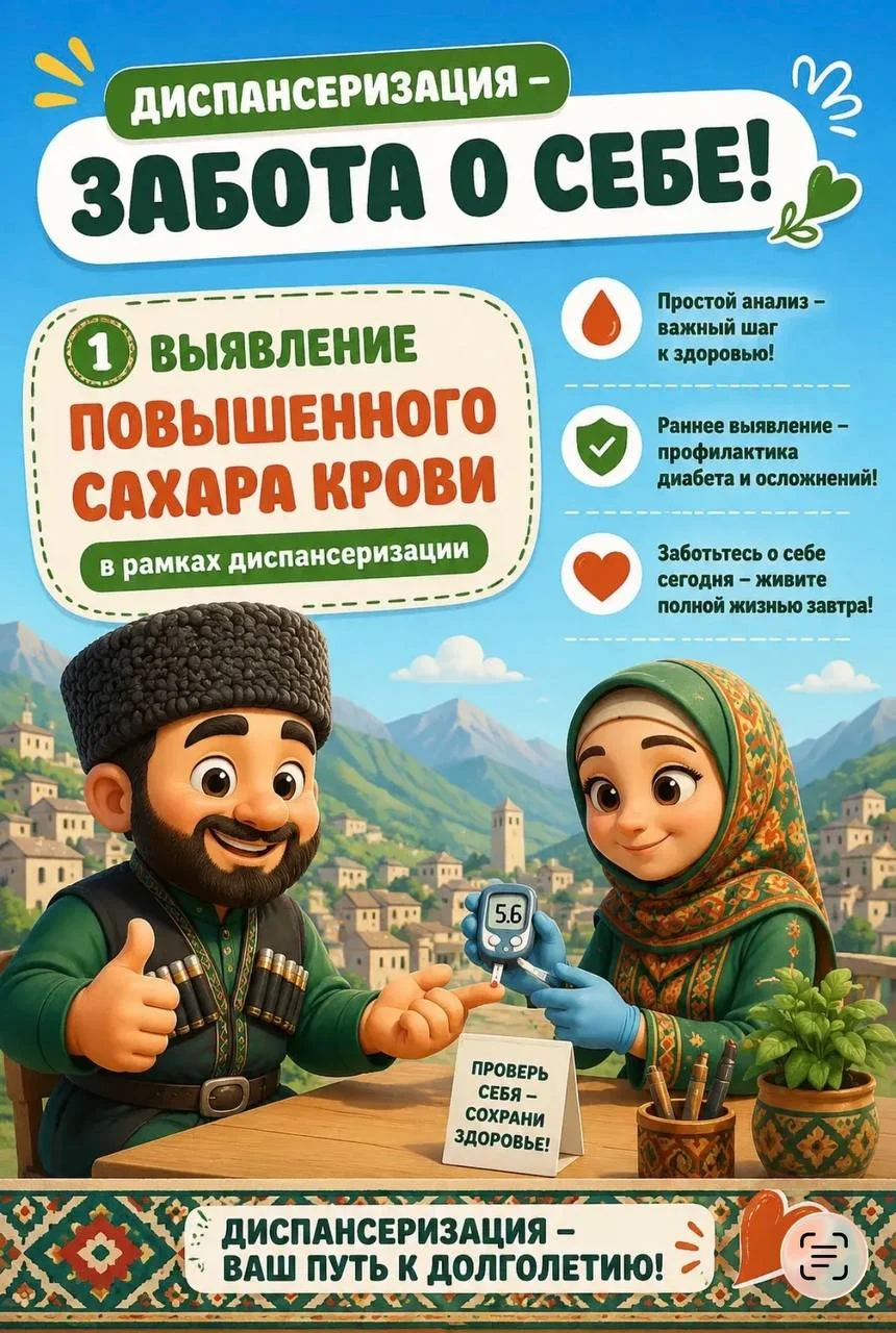 Диспансеризация поможет выявить сахарный диабет на ранней стадии