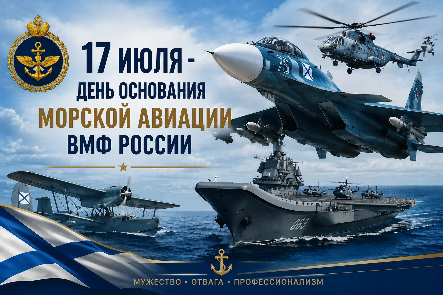110-я годовщина со дня образования морской авиации Военно-Морского Флота России