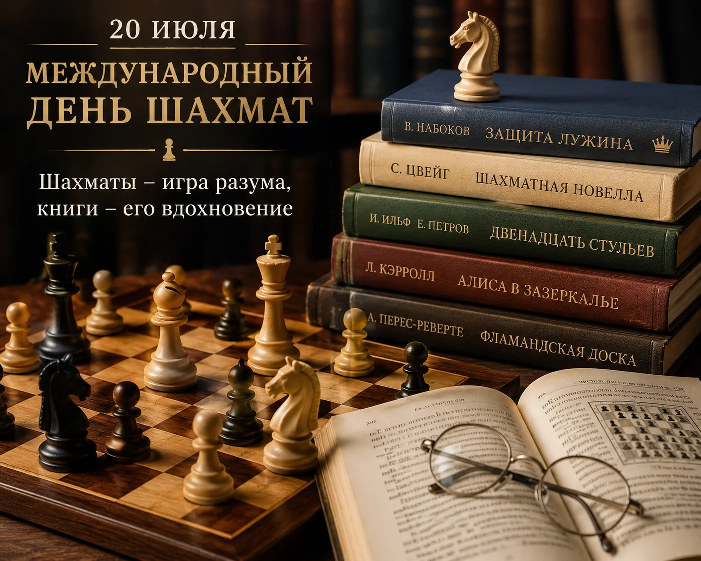 Шахматы на страницах книг