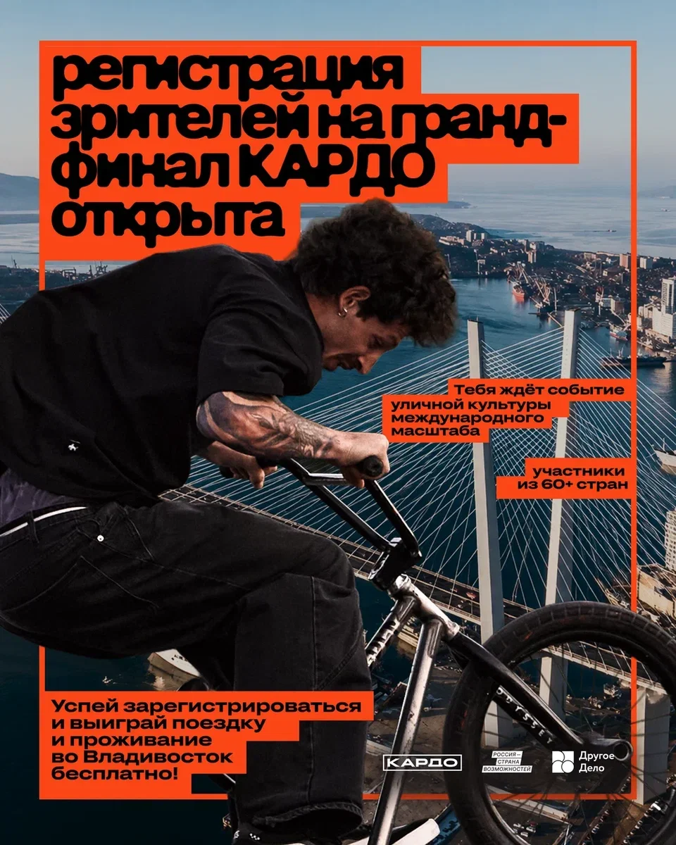Открыт прием заявок на международную конкурс-премию уличной культуры и спорта «КАРДО»